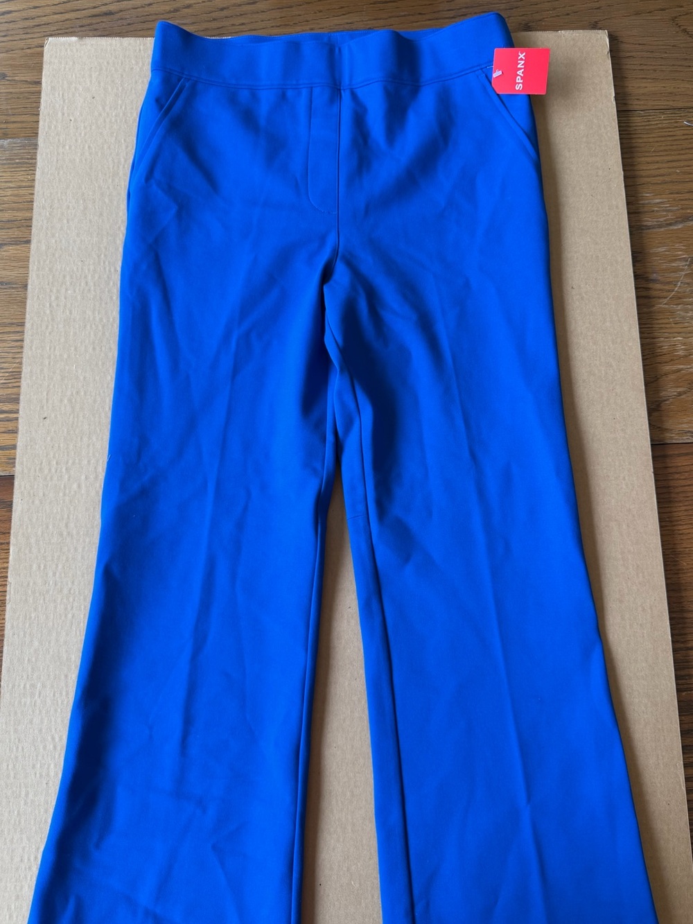 SPANX ladies Royal Blue Pull-On Flare Pants